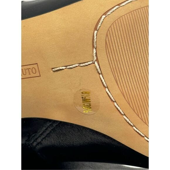 Vince Camuto Boots Womens Size 8.5 Everna Black Leather Block Heel Booties - Picture 10 of 11